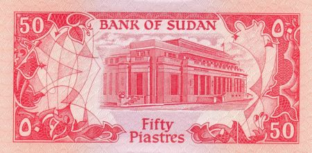 Soudan 50 Piastres Fleurs - Banque Centrale - 1987