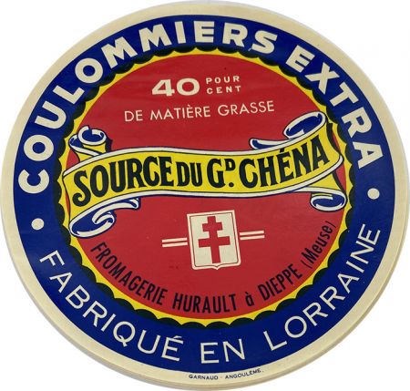 Source du Grand Chéna - Etiquette Coulommiers Extra - Tyrosémiophilie