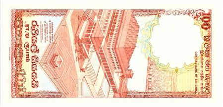 Sri-Lanka 100 Rupees, Sculture de Lion - Parlement - 1988 - P.99