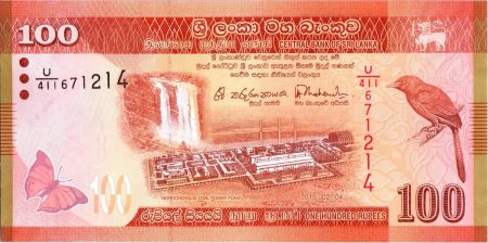 Sri-Lanka 100 Rupees 2015 -  Oiseau - Danseurs