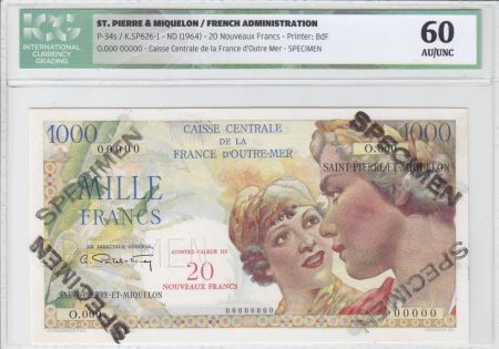 St-P. et Miquelon 1000 Francs Union Française