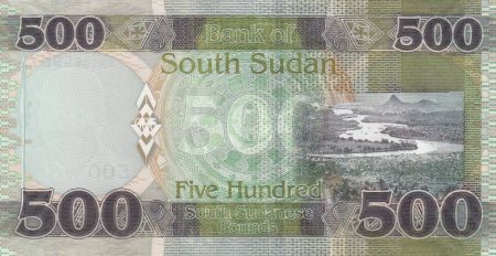 Sud Soudan 500 Pounds, Dr John Garang de Mabior - 2018