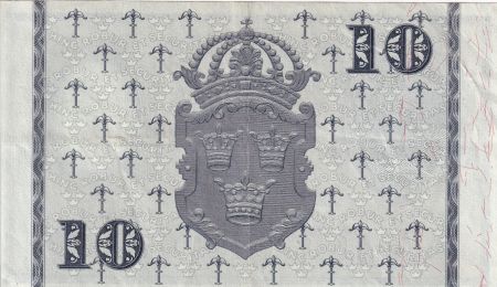 Suède 10 Kronor - Roi Gustaf Vasa - 1957 - P.43e
