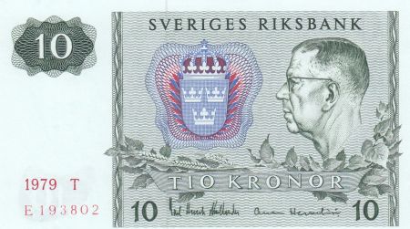 Suède 10 Kronor 1979 - Carl XVI Gustaf