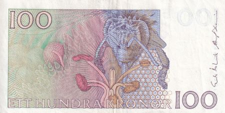 Suède 100 Kronor - Carl Von Linné - 1986 - P.57a
