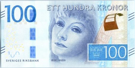 Suède 100 Kronor Greta Garbo - 2016