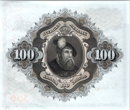 Suède 100 Kronor Svea - Gustav Vasa - 1960