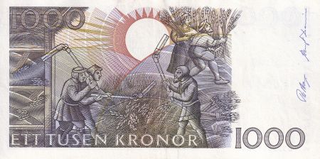Suède 1000 Kronor - Gustav Vasa - Agriculture - 1990 - P.60a