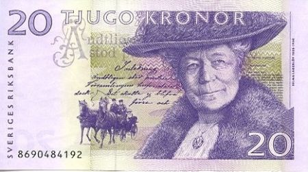 Suède 20 Kronor Selma Lagerlöf - Oies
