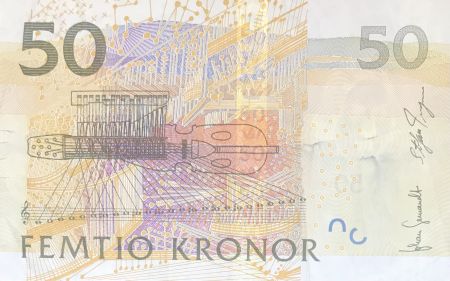 Suède 50 Kronor - Jenny Lind - Violon - 2011 - P.64c