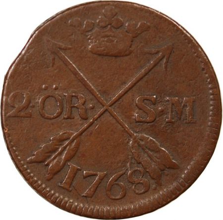 Suède SUÈDE  ADOLF FREDRIK - 2 ÖRE 1768