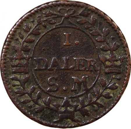 Suède SUÈDE  CHARLES II - 1 DALER 1718