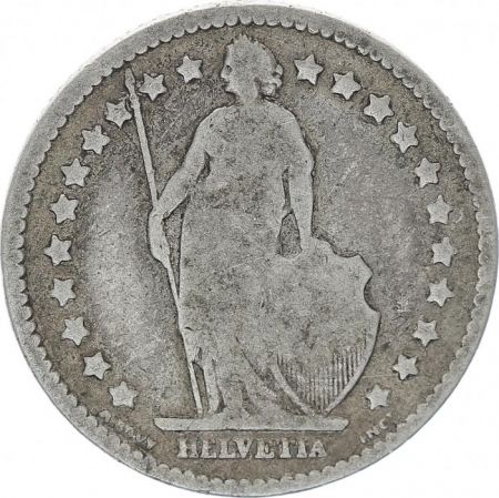 Suisse 1 Franc Helvetia - 1875 B Berne