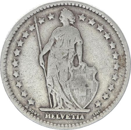 Suisse 1 Franc Helvetia - 1901 B Berne