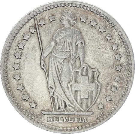 Suisse 1 Franc Helvetia - 1921 B Berne - TTB+