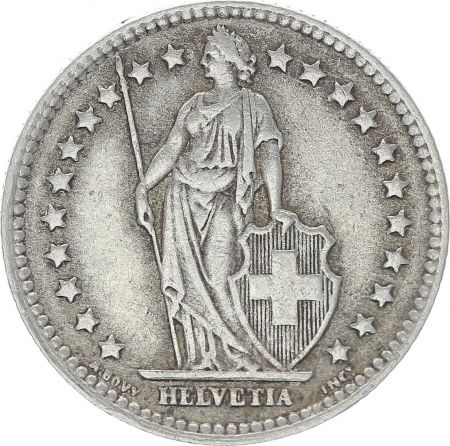 Suisse 1 Franc Helvetia - 1940 B Berne