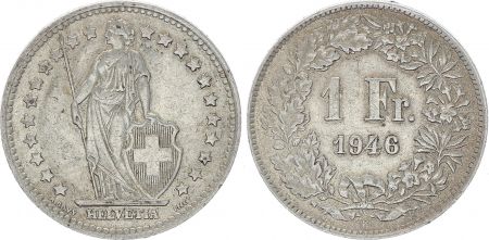Suisse 1 Franc Helvetia - 1946 B Berne