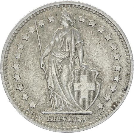 Suisse 1 Franc Helvetia - 1956 B Berne