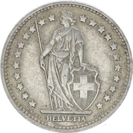 Suisse 1 Franc Helvetia - 1958 B Berne