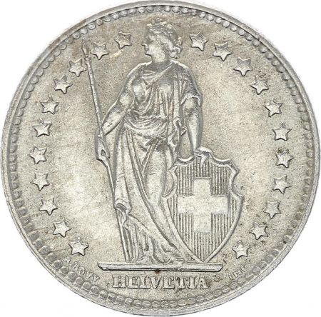 Suisse 1 Franc Helvetia - 1960 B Berne