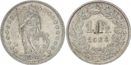 Suisse 1 Franc Helvetia - 1964 B Berne