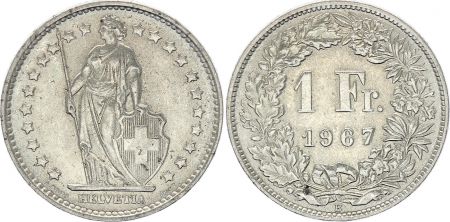 Suisse 1 Franc Helvetia - 1967 B Berne