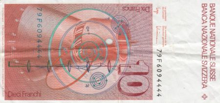 Suisse 10 Francs Leonhard Euler - 1979 - TTB - P.53a