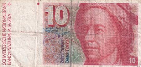 Suisse 10 Francs Leonhard Euler - 1986 - Série 86K