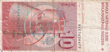 Suisse 10 Francs Leonhard Euler - 1986 - Série 86K