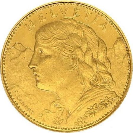 Suisse 10 Francs Vreneli 1922 - B Berne