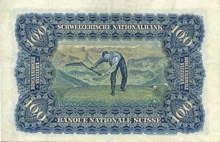 Suisse 100 Francs 1927 - Tête de Femme, Paysan45
