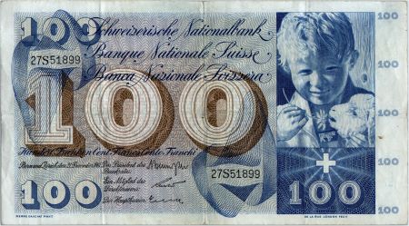 Suisse 100 Francs Enfant - St Martin - 21-12-1961 - 27S51899