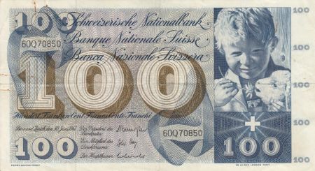 Suisse 100 Francs Enfant - St Martin - 30-06-1967 Série 60Q