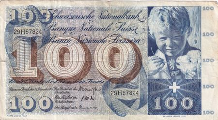 Suisse 100 Francs Enfant St Martin - 21-12-1961 - Série 29H