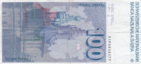 Suisse 100 Francs Francesco Borromini - 1991 - TTB - P.57k
