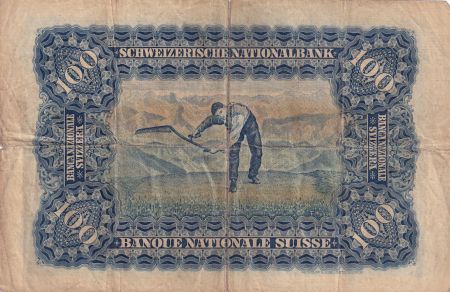 Suisse 100 Francs Tête de Femme - 01-04-1924 - Série 4G