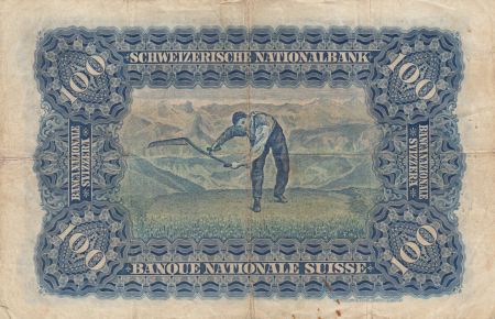 Suisse 100 Francs Tête de Femme - 03-08-1939 - TB + - P.35l