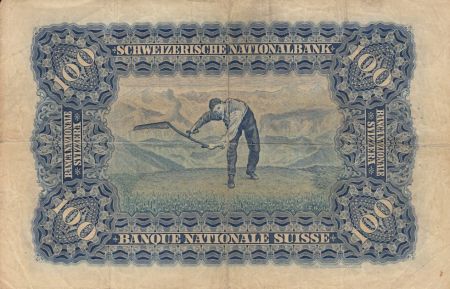 Suisse 100 Francs Tête de Femme - Paysan 16-09-1930 Série 6K