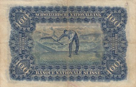 Suisse 100 Francs Tête de Femme - Paysan 17-03-1939 Série 8X