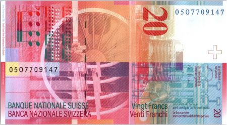 Suisse 20 Francs - Arthur Honegger -  2005