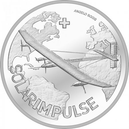 Suisse 20 Francs, Solar Impulse - 2015