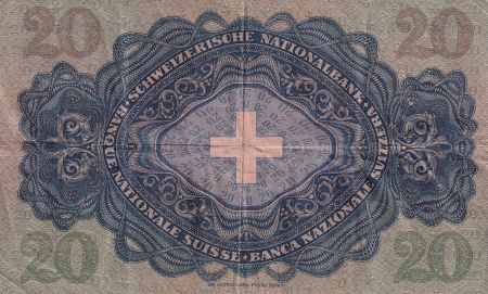 Suisse 20 Francs Johann Heinrich Pestalozzi - 21-06-1929 - Série 2 N