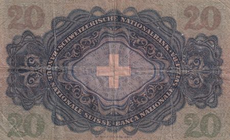 Suisse 20 Francs Johann Keinrich Pestalozzi - 21-06-1929 - Série 1 H