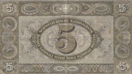 Suisse 5 Francs William Tell - 16-11-1944 Série 26 X - TTB - P.11k