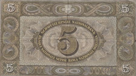 Suisse 5 Francs William Tell - 22-02-1951 Série 48 W - TTB - P.11o