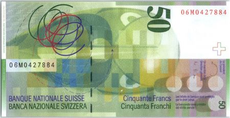 Suisse 50 Francs - Sophie Taeuber -Arp -  2006