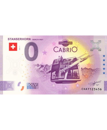 Suisse BILLET SUISSE 0 EURO SOUVENIR 2023 - STANSERHORN CABRIO