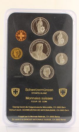 Suisse Coffret FDC 8 monnaies - 1 centime à 5 Francs - Berne - 1992