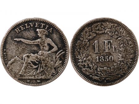 Suisse SUISSE - 1 FRANC ARGENT 1850