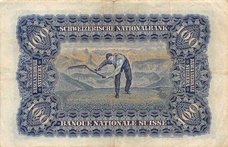 Suisse SUISSE - 100 FRANKEN / 100 FRANCS 01.04.1924 Série 3Z